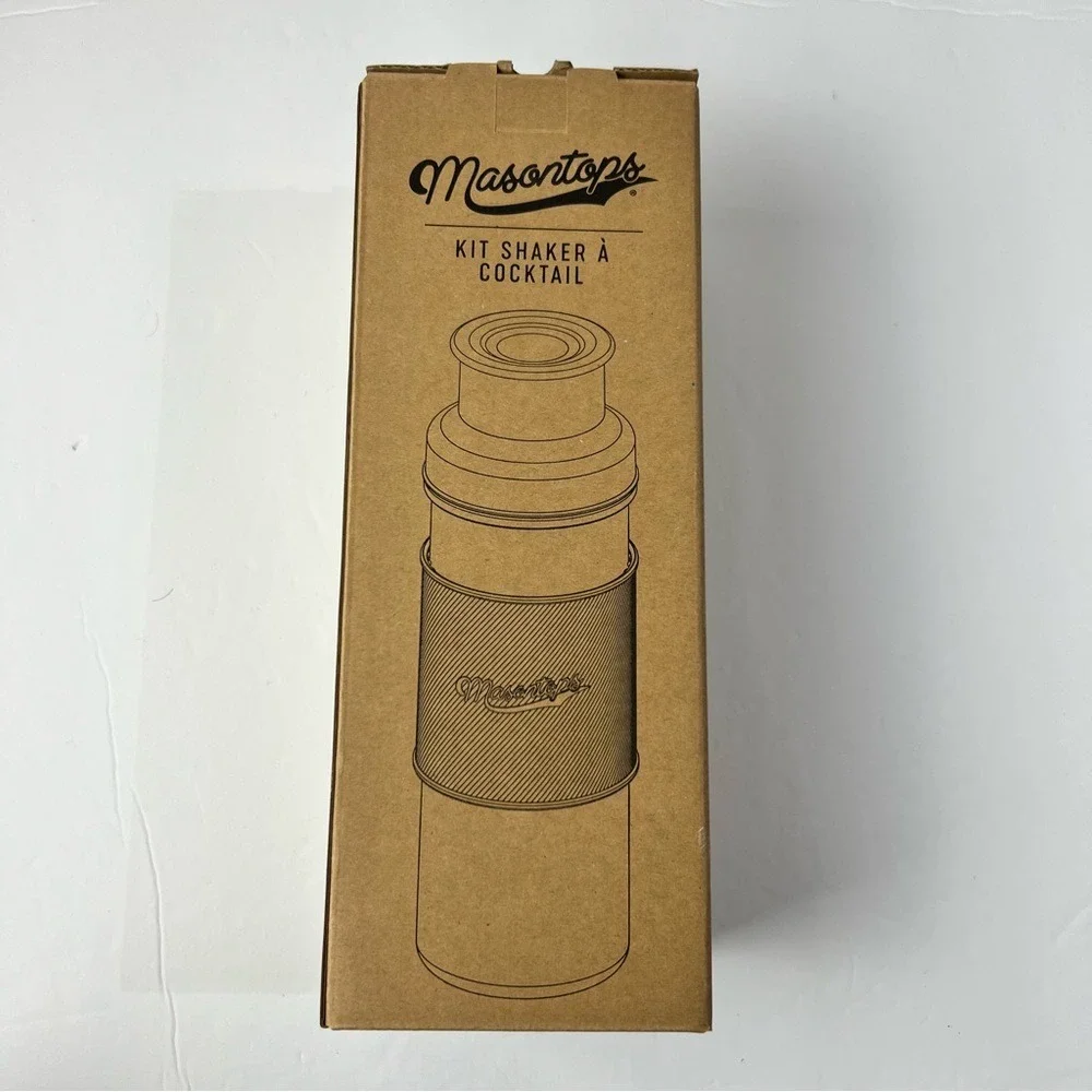 Brand New Masontops Mason Jar Cocktail Shaker‎ Kit